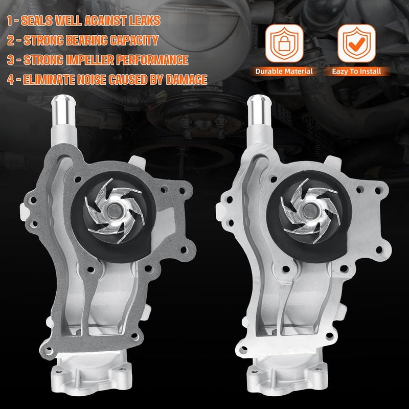 KARCOCA AW6662 Water Pump 130-2140 OE Replacement for L4 1.4L Buick Encore 2013-2021, Chevrolet Sonic 2012-2020, Trax 2013-2021, Cruze 2011-2015 - Image 5
